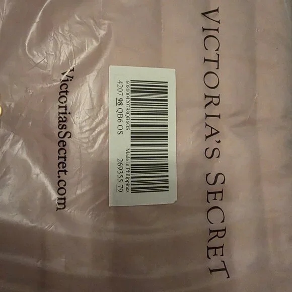 Victoria's Secret Quilted Pink Duffel Bag Overnight Gym Travel Tote - Picture 3 of 7